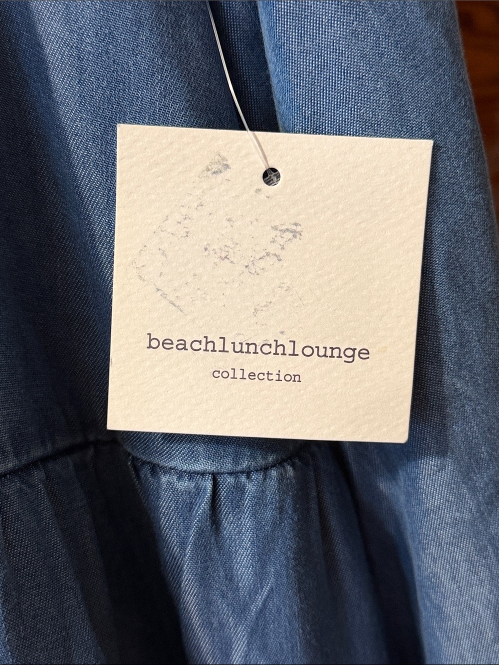 NWT Beach Lunch Lounge Dress Chambray Look and Feel 100% lyocell, Nice and Light - Picture 6 of 7